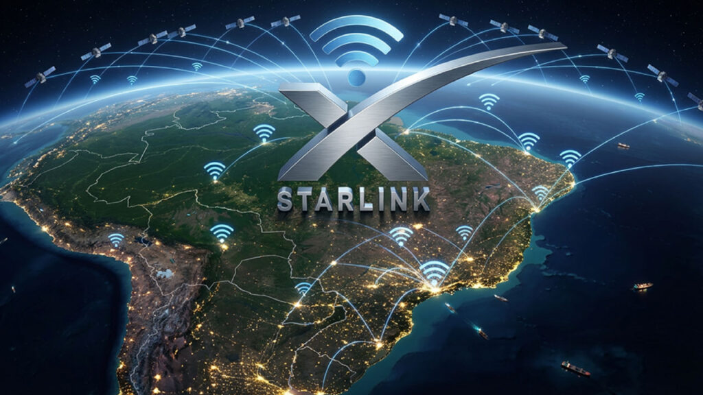 Starlink amplia presença no Brasil com nova parceria para internet de alta velocidade