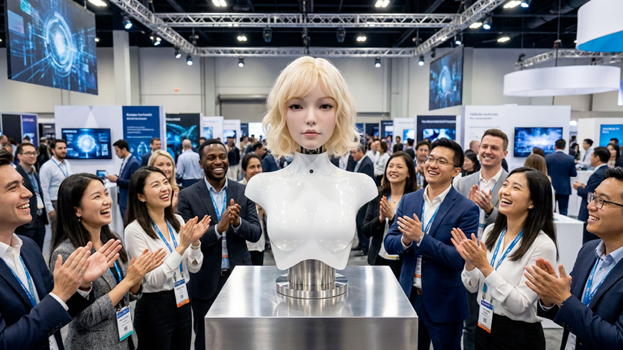 Origin F-1 coloca robôs com feições humanas em evidência na China